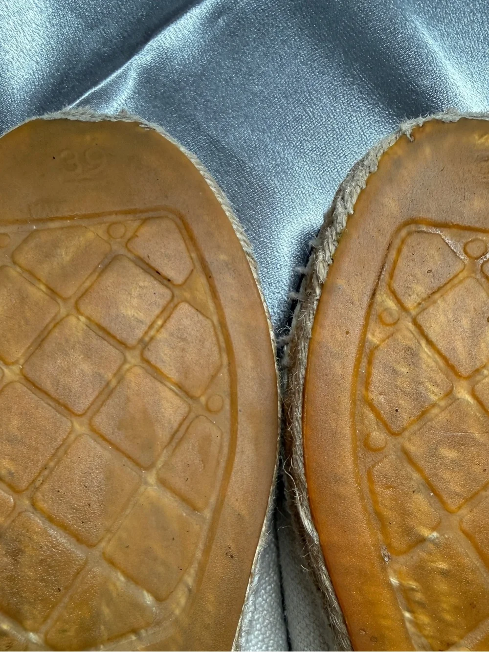 CHANEL Interlocking CC Logo Canvas Espadrilles Women's Size 39 US 8 Quiet Luxury